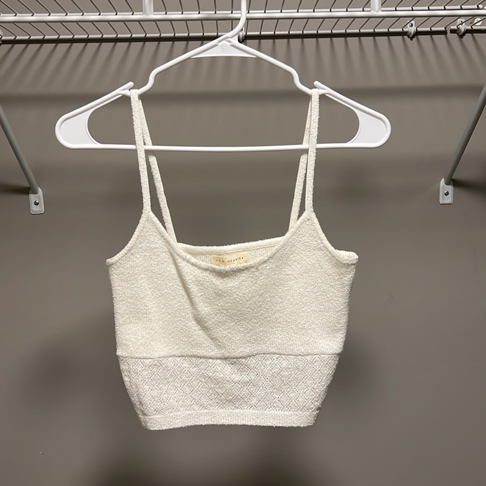 NWOT * L.A. HEARTS Off White Camisole Sweater Top in Size Medium